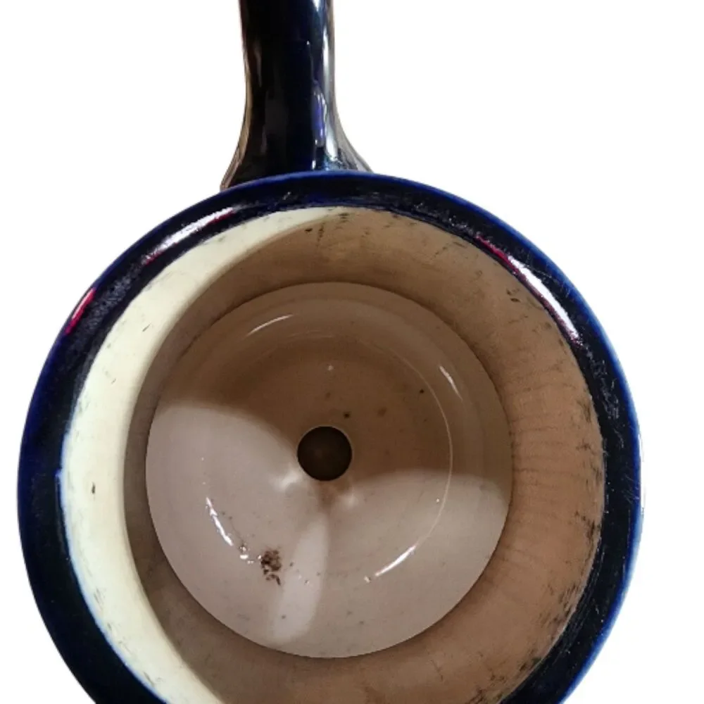 Antique 1886 Doulton Burslem Royle’s‎ Patent Self-Pouring Teapot Blue & White